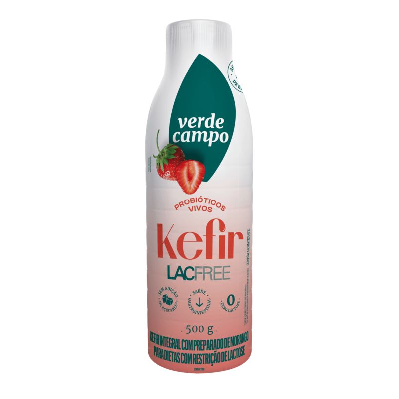 Kefir Lacfree Morango Verde Campo 500g